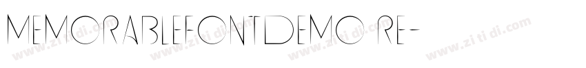 MemorableFontDemo Re字体转换